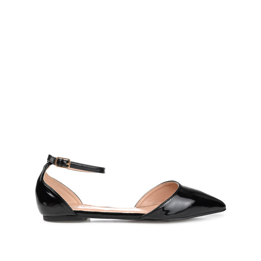 Journee REBA D'ORSAY FLATS IN VEGAN LEATHER - Black Floral