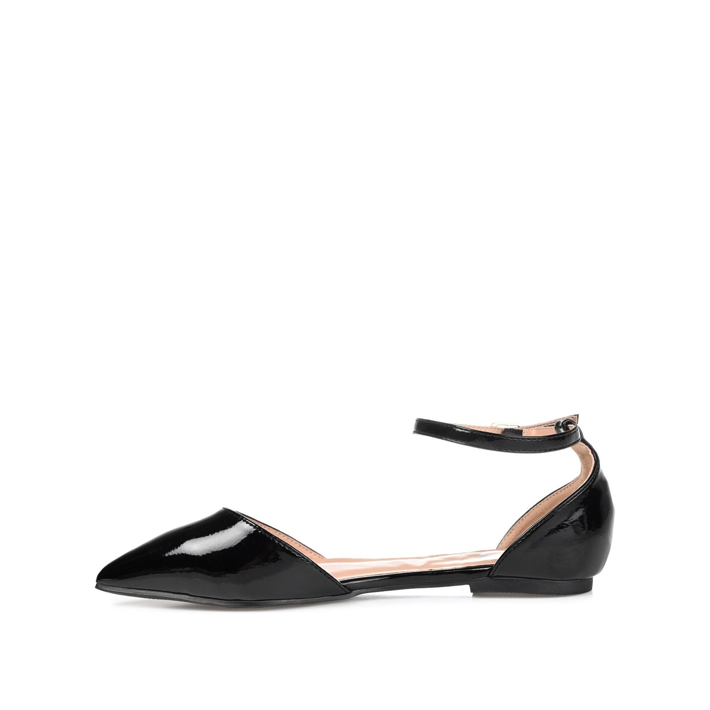 Journee REBA D'ORSAY FLATS IN VEGAN LEATHER - Black Floral