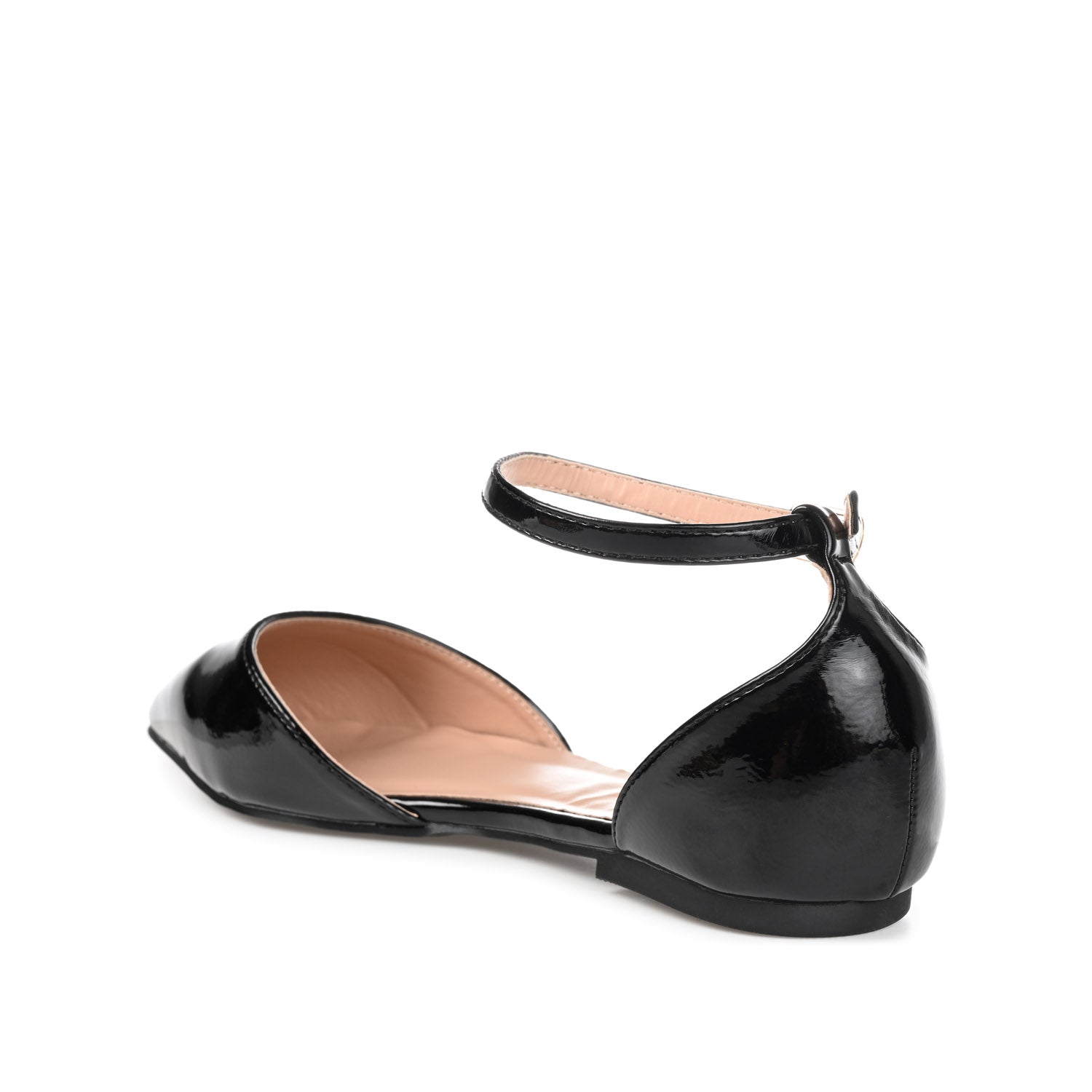 Journee REBA D'ORSAY FLATS IN VEGAN LEATHER - Black Floral