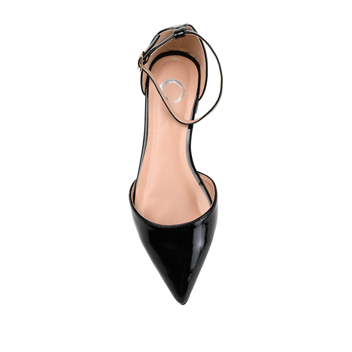 Journee REBA D'ORSAY FLATS IN VEGAN LEATHER - Black Floral