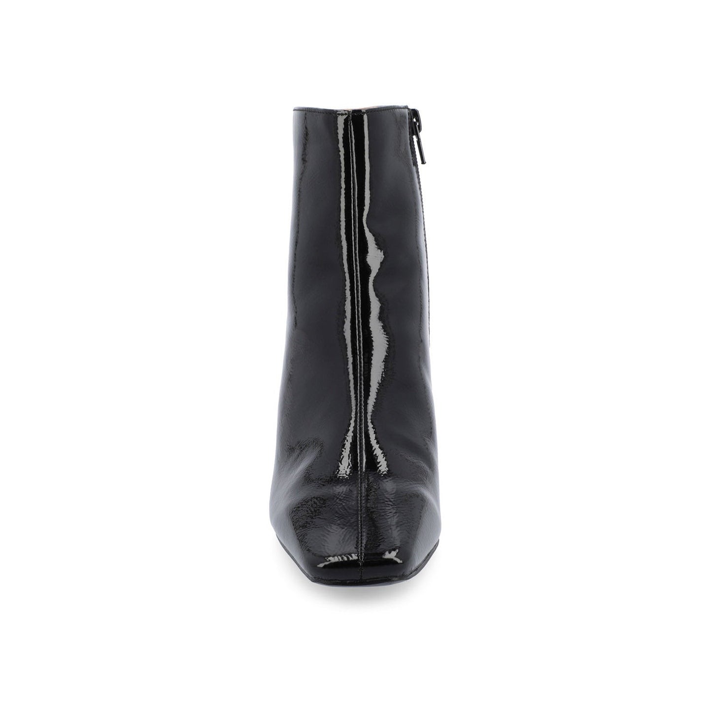 Journee HAYLINN SQUARE TOE BOOTIES IN WIDE WIDTH - Black Patent