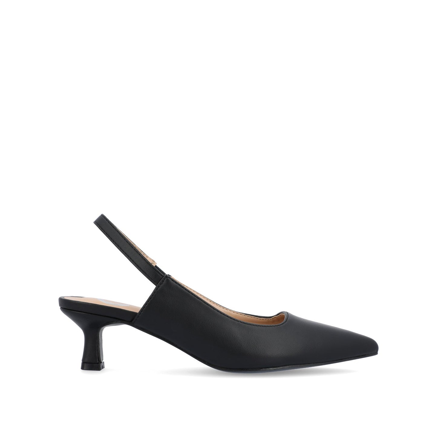 Journee PAULINA PATENT KITTEN HEELS IN WIDE - Black