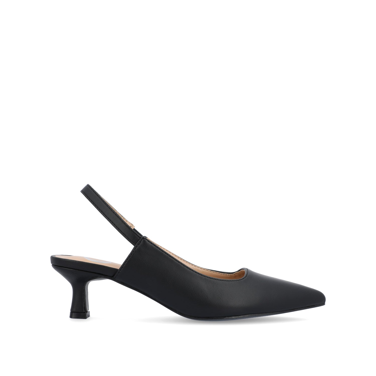 Journee PAULINA PATENT KITTEN HEELS IN WIDE - Black