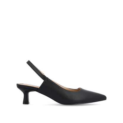 Journee PAULINA PATENT KITTEN HEELS IN WIDE - Black