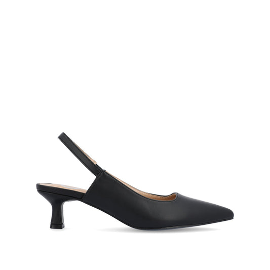 Journee PAULINA PATENT KITTEN HEELS IN WIDE - Black