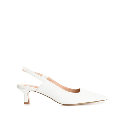 Journee PAULINA PATENT KITTEN HEELS IN WIDE - White