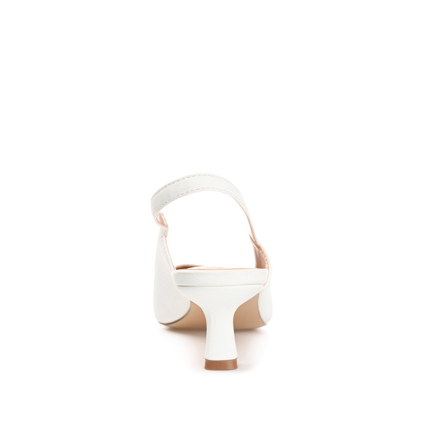 Journee PAULINA PATENT KITTEN HEELS IN WIDE - White