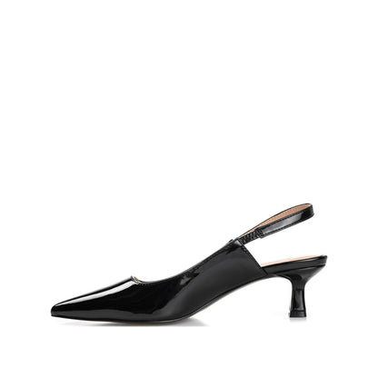 Journee PAULINA PATENT KITTEN HEELS IN WIDE - Patent Black