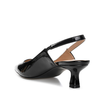 Journee PAULINA PATENT KITTEN HEELS IN WIDE - Patent Black