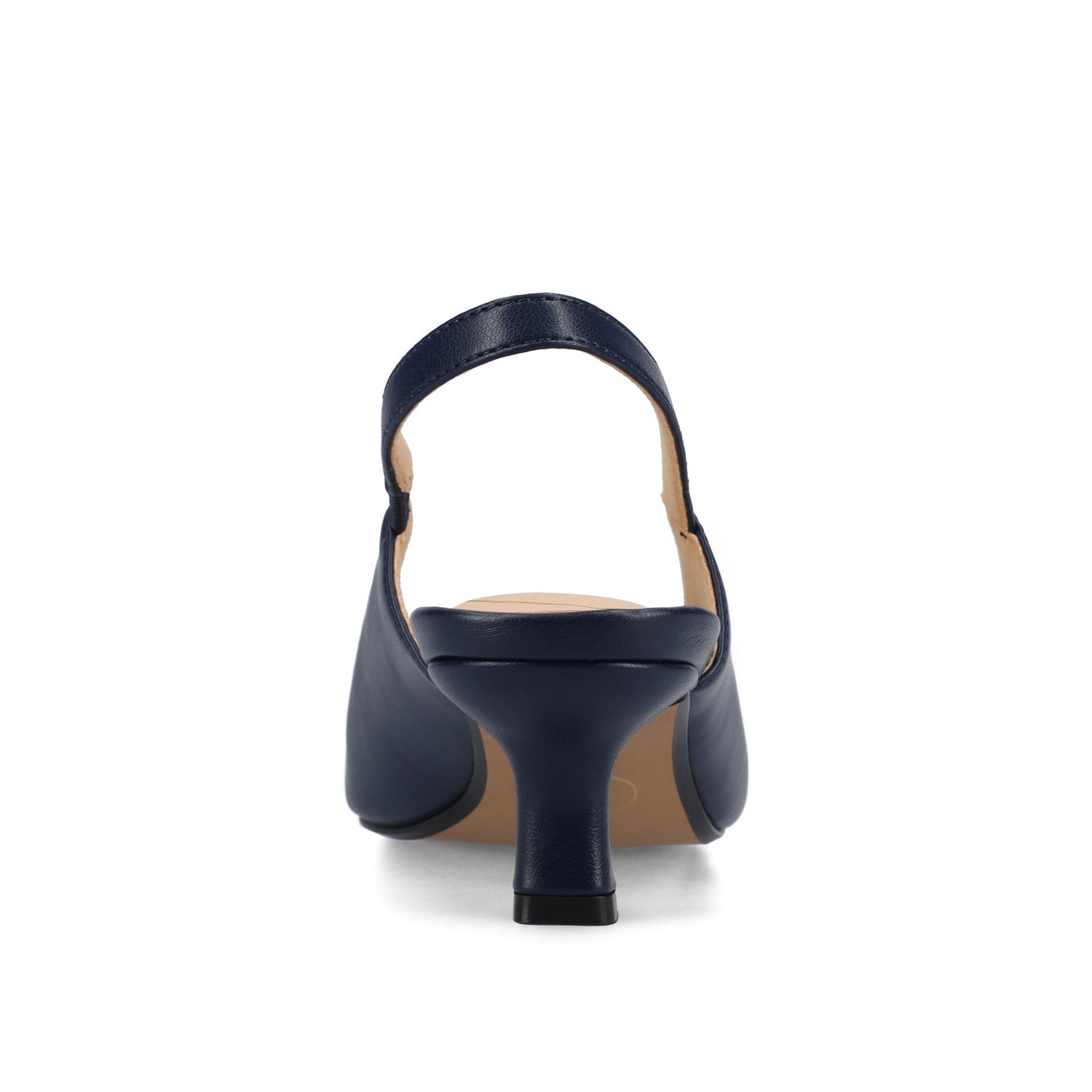 Journee PAULINA PATENT KITTEN HEELS IN WIDE - Navy Nubuck