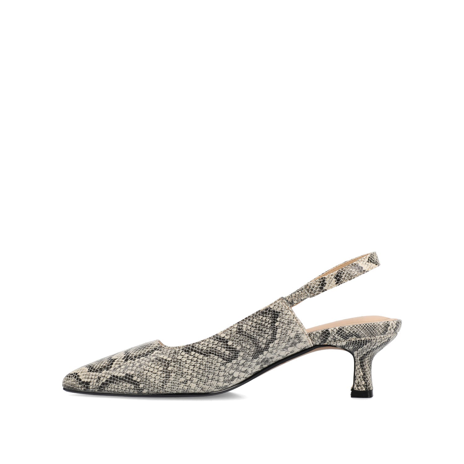Journee PAULINA PATENT KITTEN HEELS IN WIDE - Snake