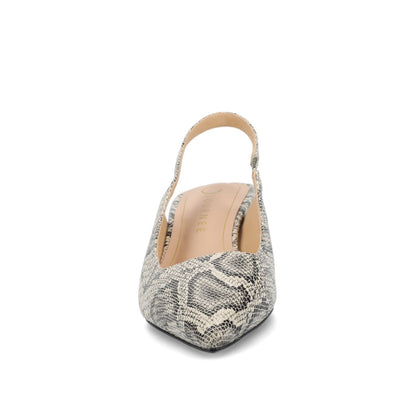 Journee PAULINA PATENT KITTEN HEELS IN WIDE - Snake