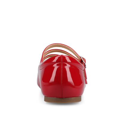 Journee DARLIN STATEMENT FLATS IN WIDE - Red Patent