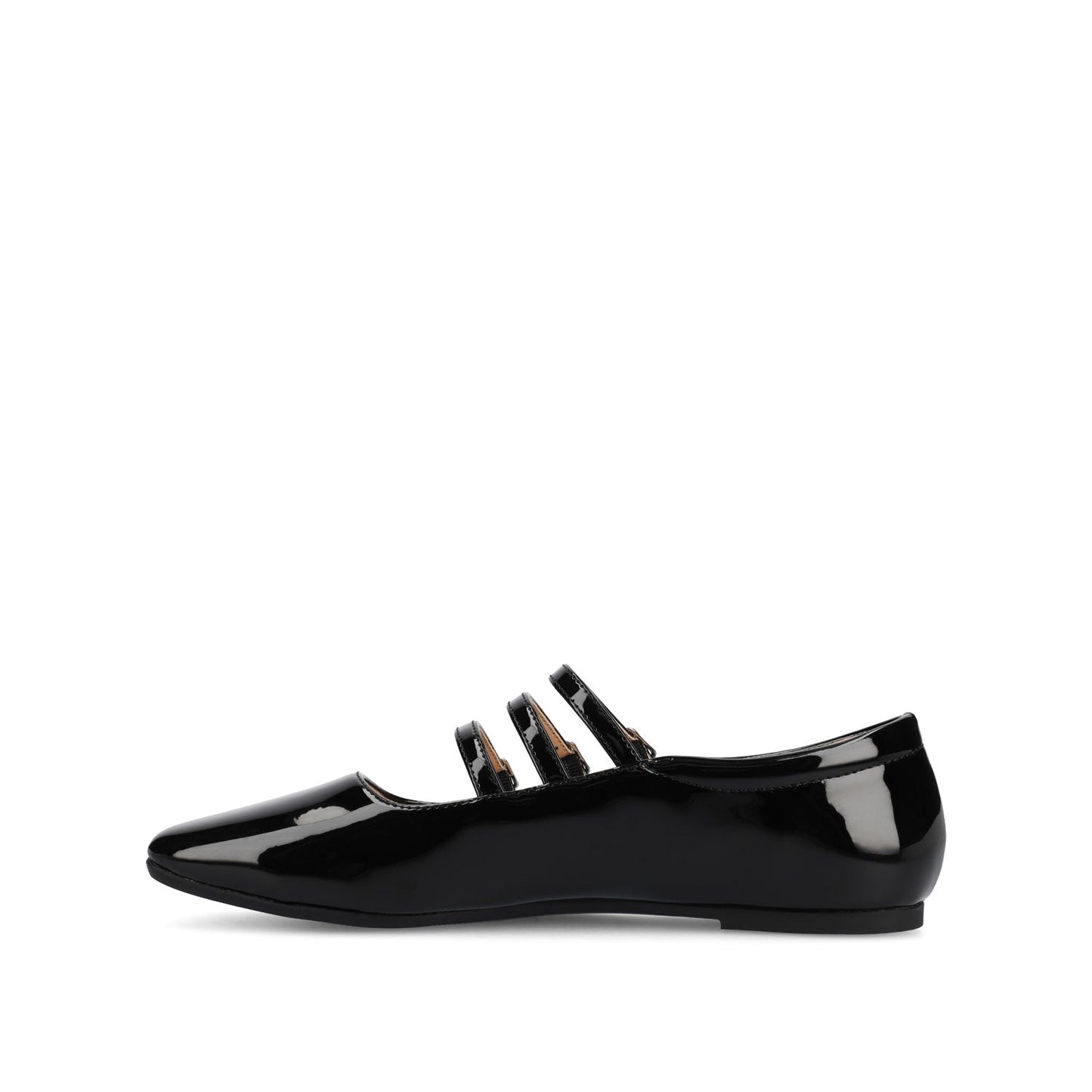 Journee DARLIN STATEMENT FLATS IN WIDE - Black Patent