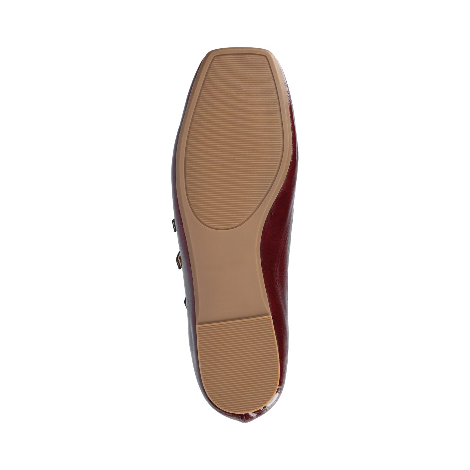 Journee DARLIN STATEMENT FLATS IN WIDE - Crinkle Oxblood