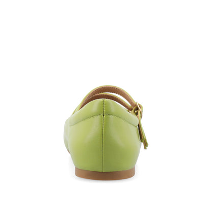 Journee DARLIN VEGAN LEATHER FLATS IN WIDE - Green