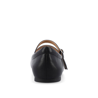 Journee DARLIN VEGAN LEATHER FLATS IN WIDE - Black