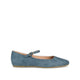 Blue Faux Suede