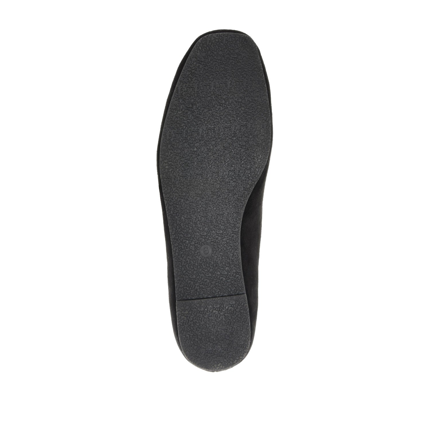 Journee CARRIE FAUX SUEDE BALLET FLATS IN WIDE - Black Faux Suede