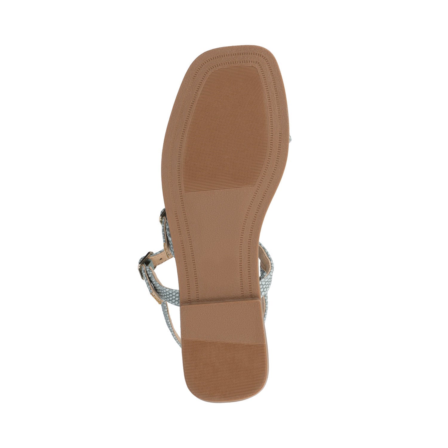 Journee BRIANNA ANKLE STRAP SANDALS - Sky Blue Lizard