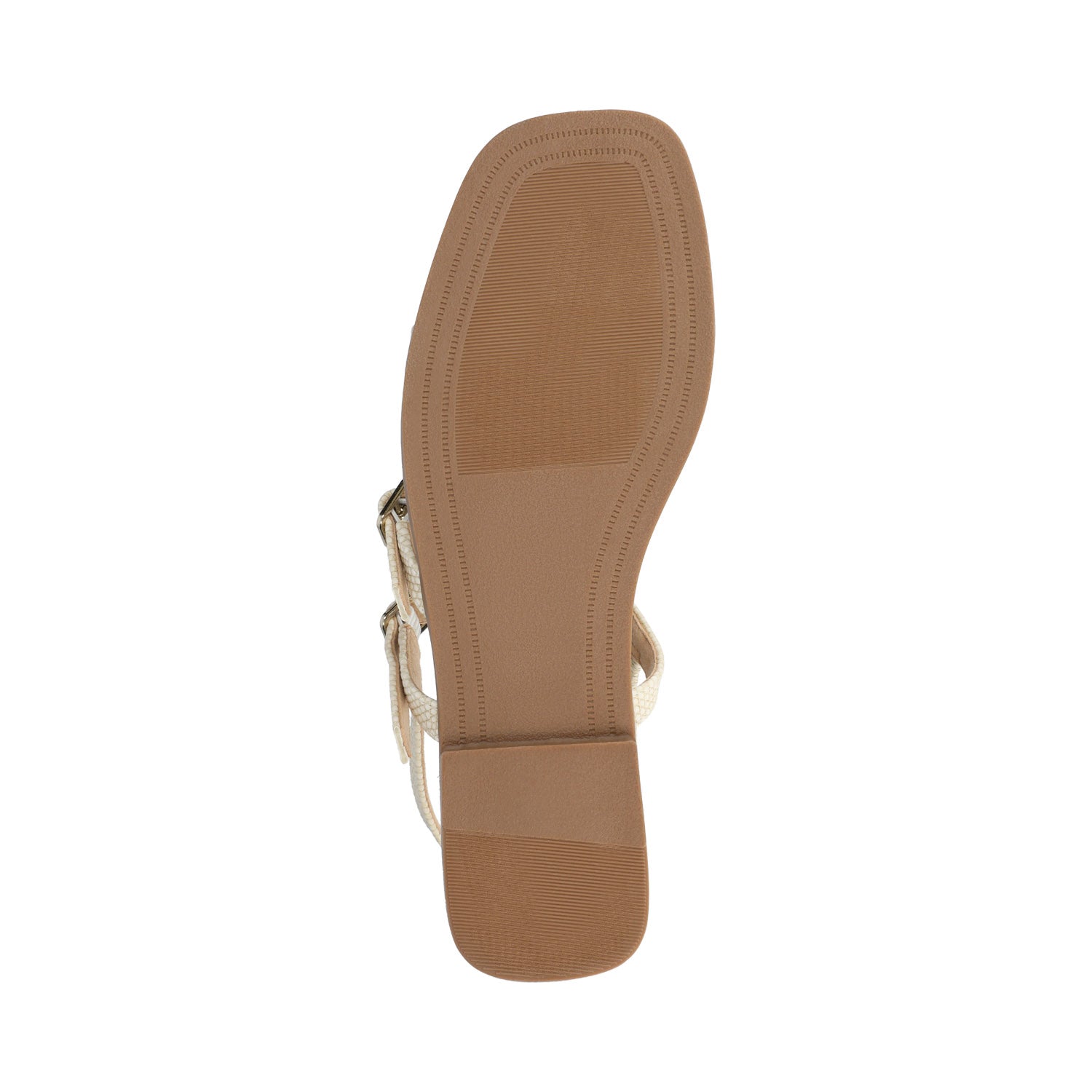 Journee BRIANNA ANKLE STRAP SANDALS - Bone Lizard