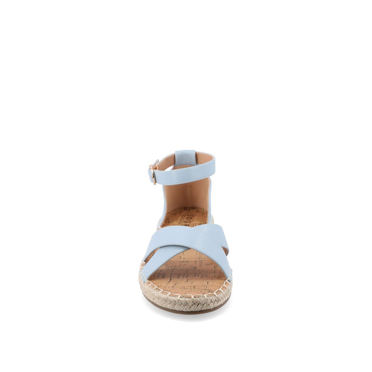Journee LYDDIA ESPADRILLE SANDALS IN VEGAN LEATHER - Blue