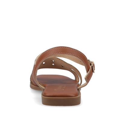 Journee BRIDEY ANKLE STRAP SANDALS - Cognac