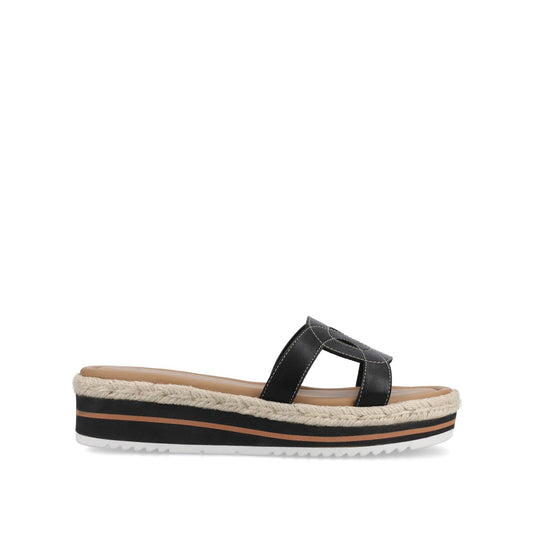 Journee ROSALINDA ESPADRILLE SANDALS - Black