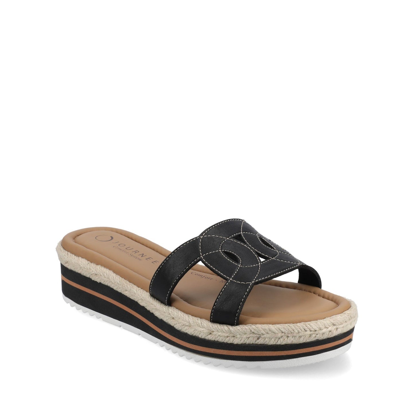 Journee ROSALINDA ESPADRILLE SANDALS - Black