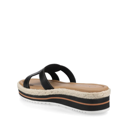 Journee ROSALINDA ESPADRILLE SANDALS - Black