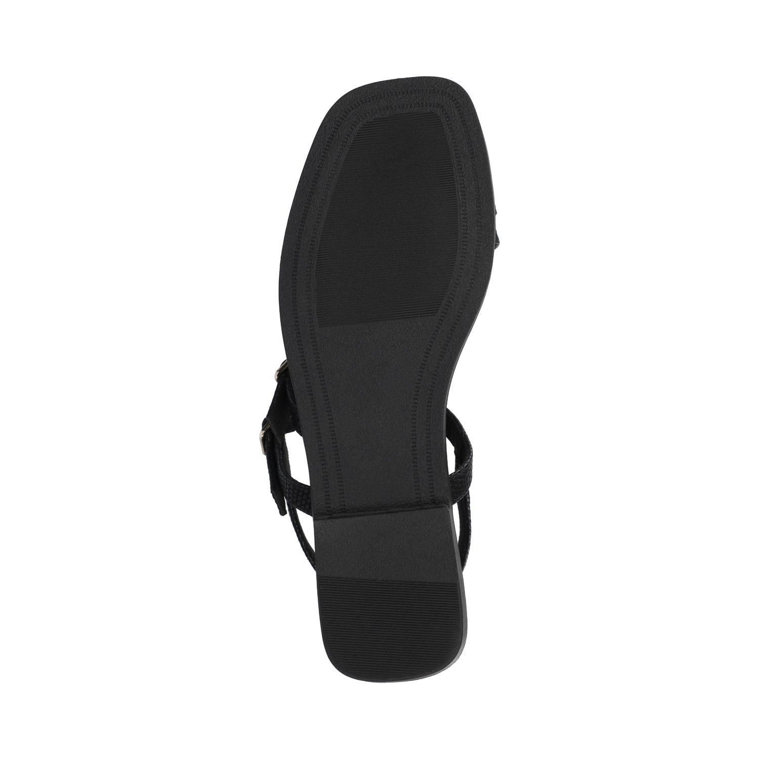 Journee BRIANNA ANKLE STRAP SANDALS - Black Lizard