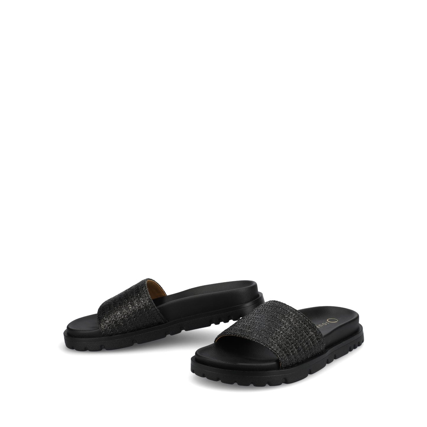 Journee STARR SLIP ON SPORT SANDALS - Black