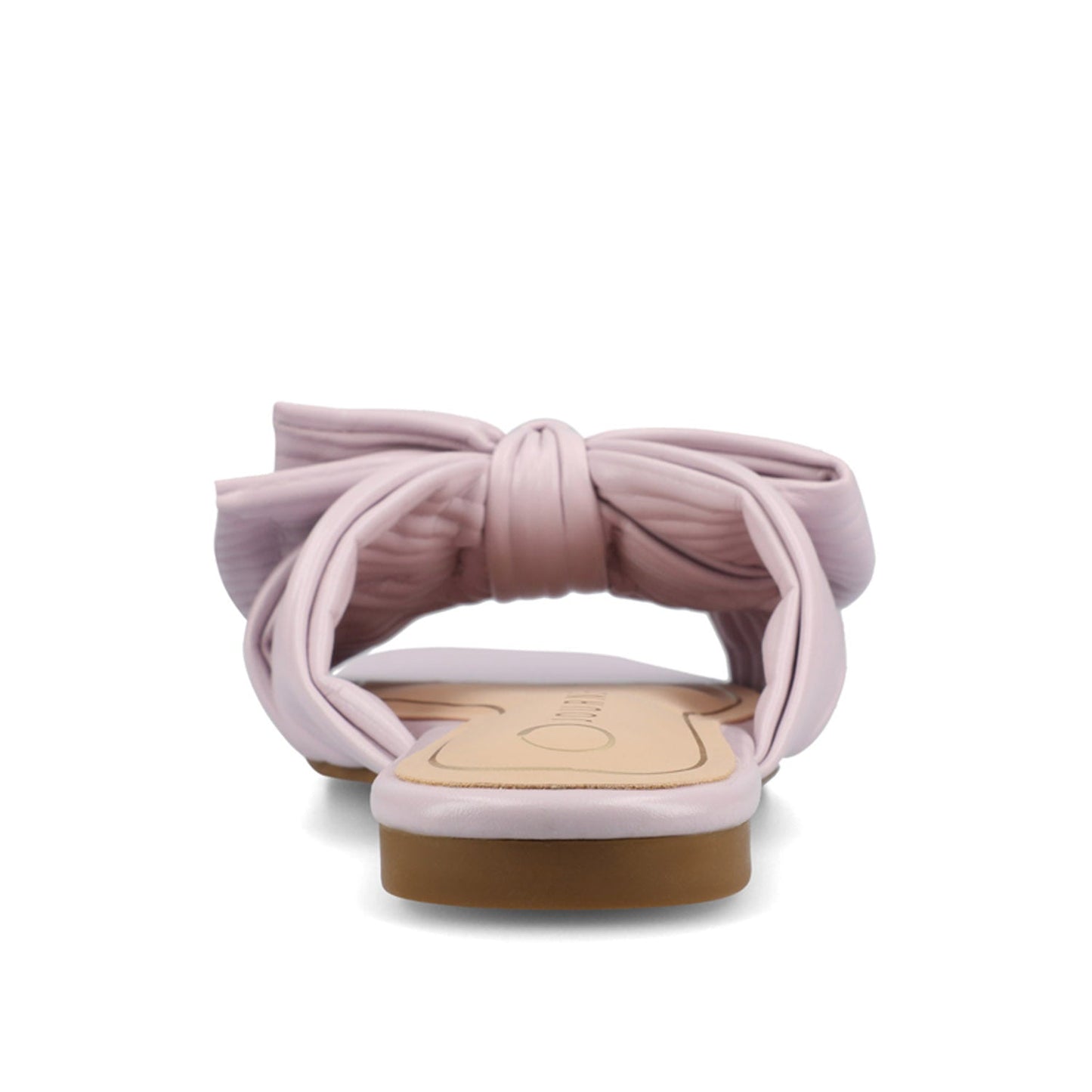 Journee SERLINA PLEATED SLIDE SANDALS IN FOIL - Lilac