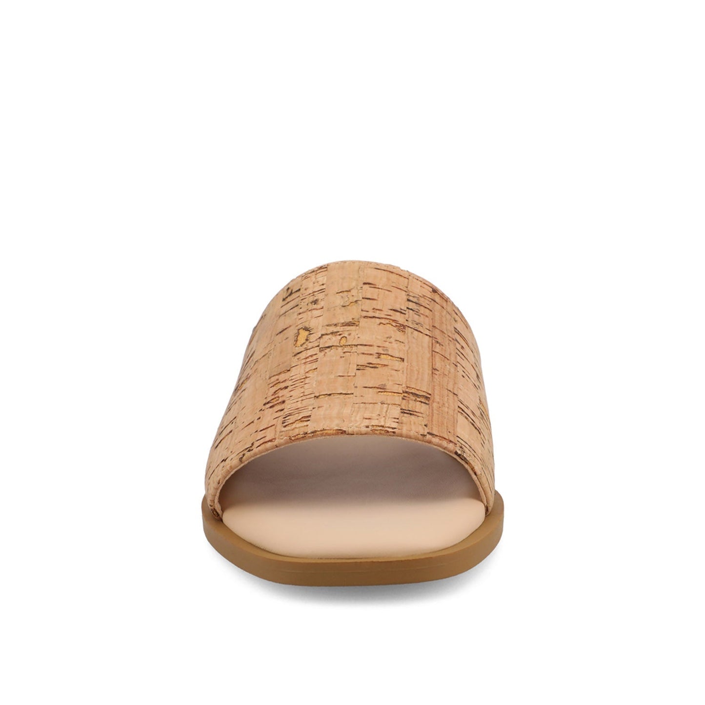 Journee PRISILLA SLIDE SANDALS IN STATEMENT - Cork