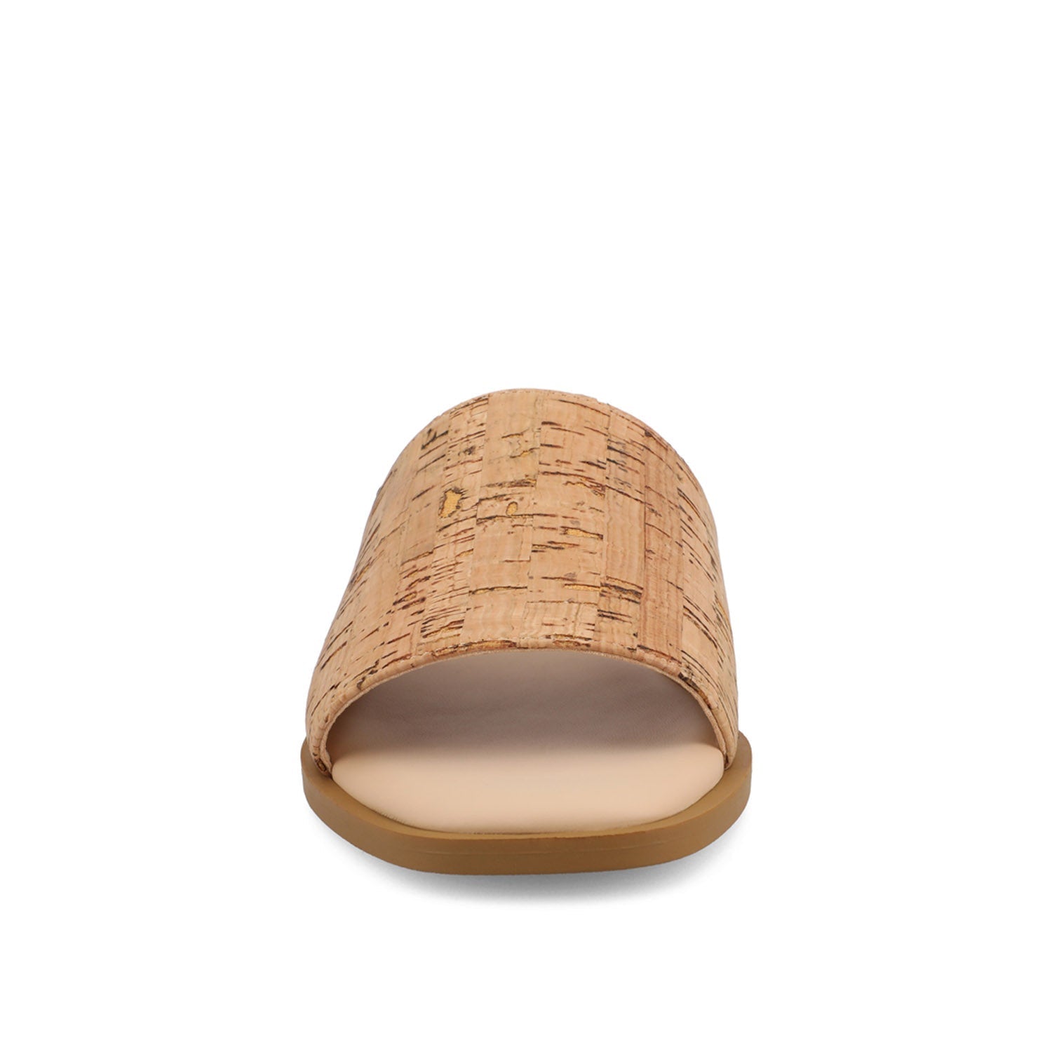 Journee PRISILLA SLIDE SANDALS IN STATEMENT - Cork