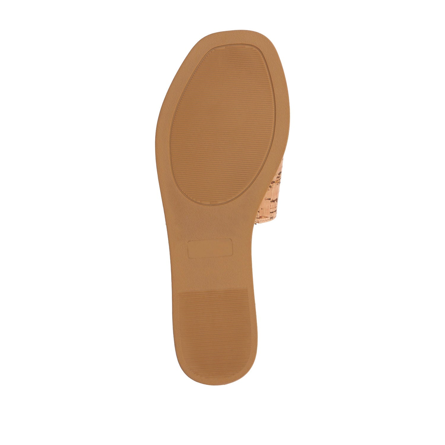 Journee PRISILLA SLIDE SANDALS IN STATEMENT - Cork