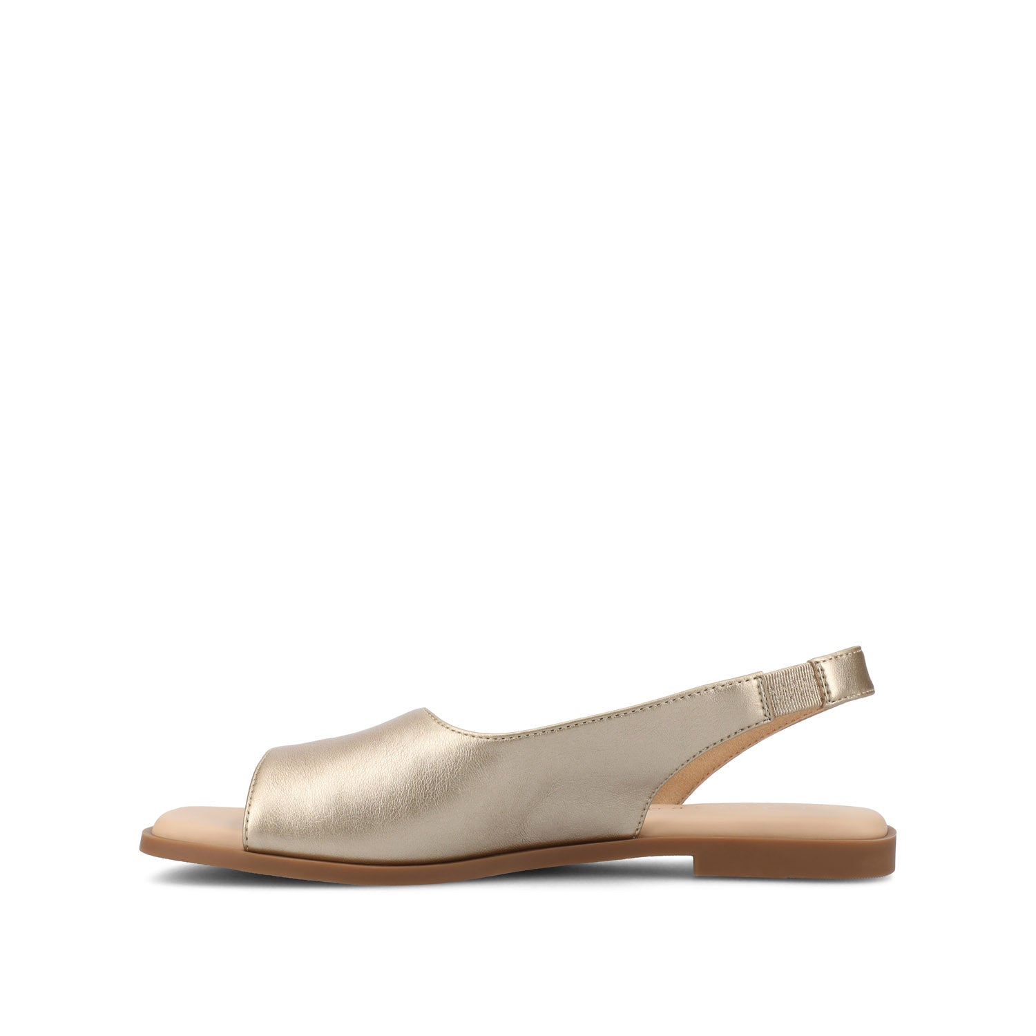 Journee BRINSLEY SANDALS IN VEGAN LEATHER - Gold PU