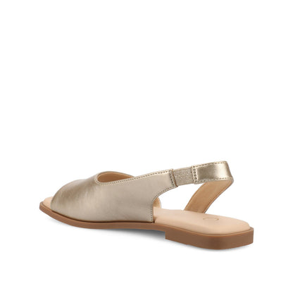 Journee BRINSLEY SANDALS IN VEGAN LEATHER - Gold PU