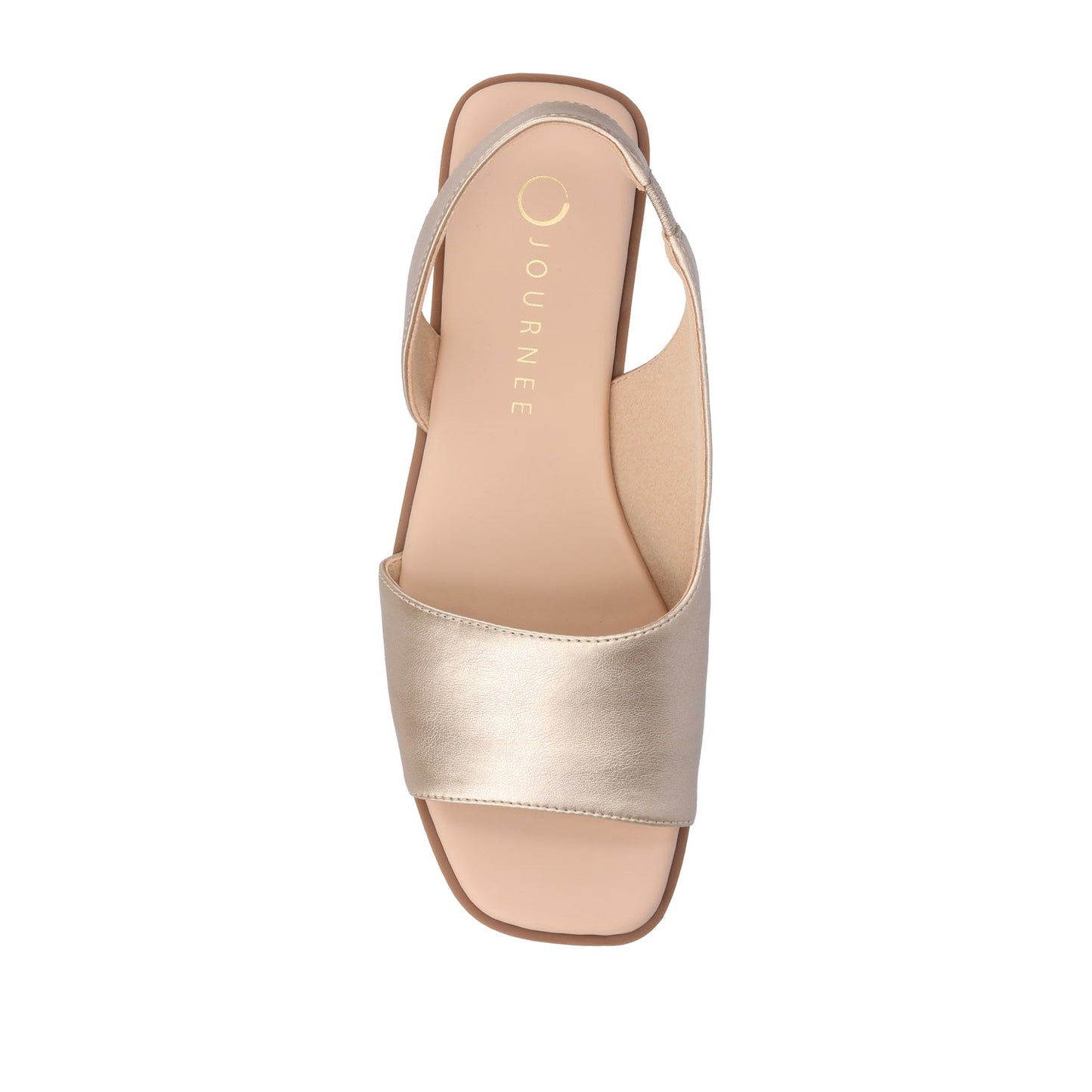 Journee BRINSLEY SANDALS IN VEGAN LEATHER - Gold PU