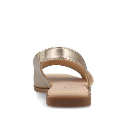 Journee BRINSLEY SANDALS IN VEGAN LEATHER - Gold PU