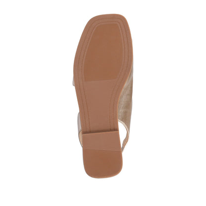 Journee BRINSLEY SANDALS IN VEGAN LEATHER - Gold PU