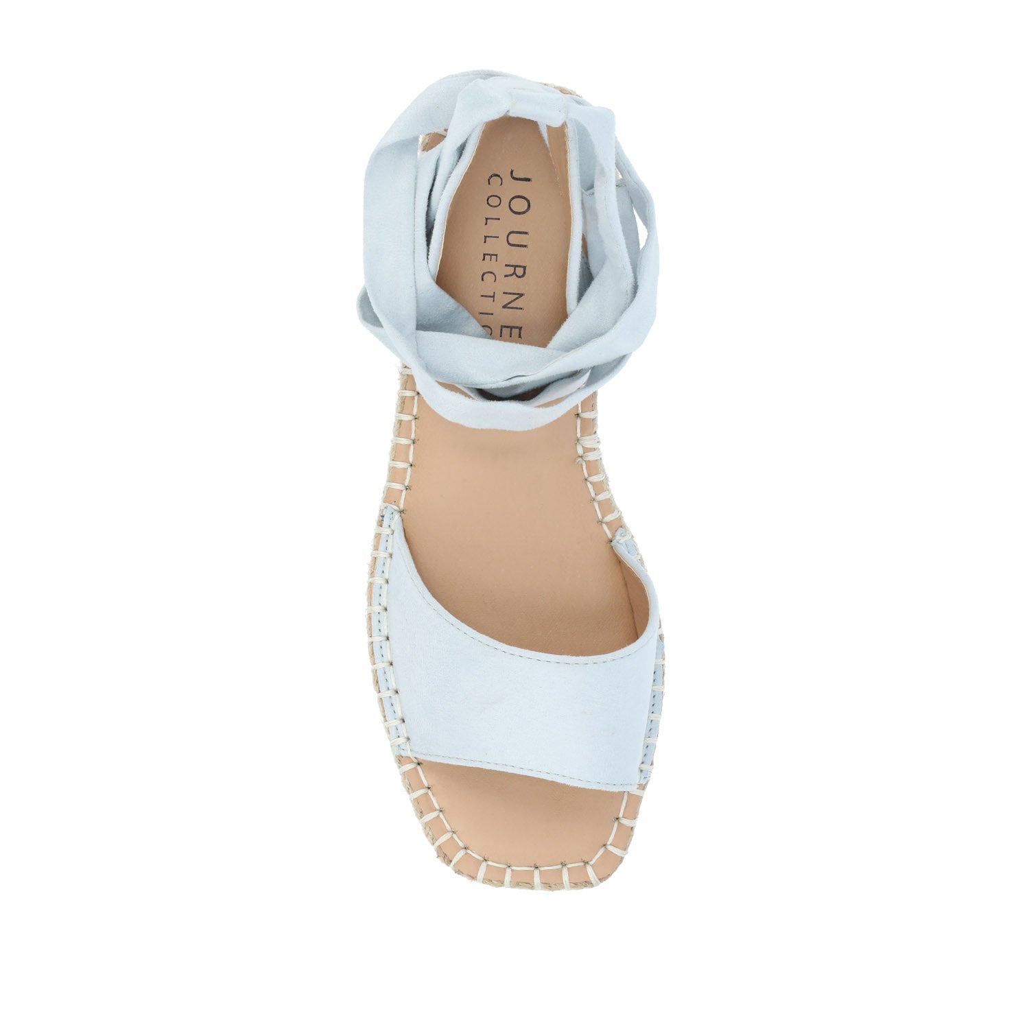 Journee EMELIE MULTI STRAP ESPADRILLE SANDALS - Blue