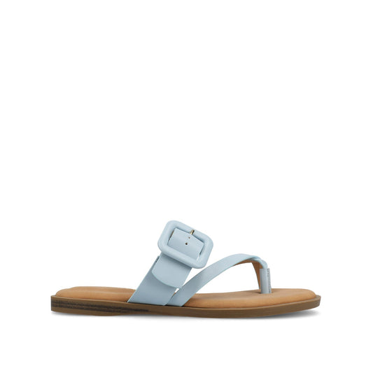 Journee LAYRA FLAT SANDALS - Light Blue