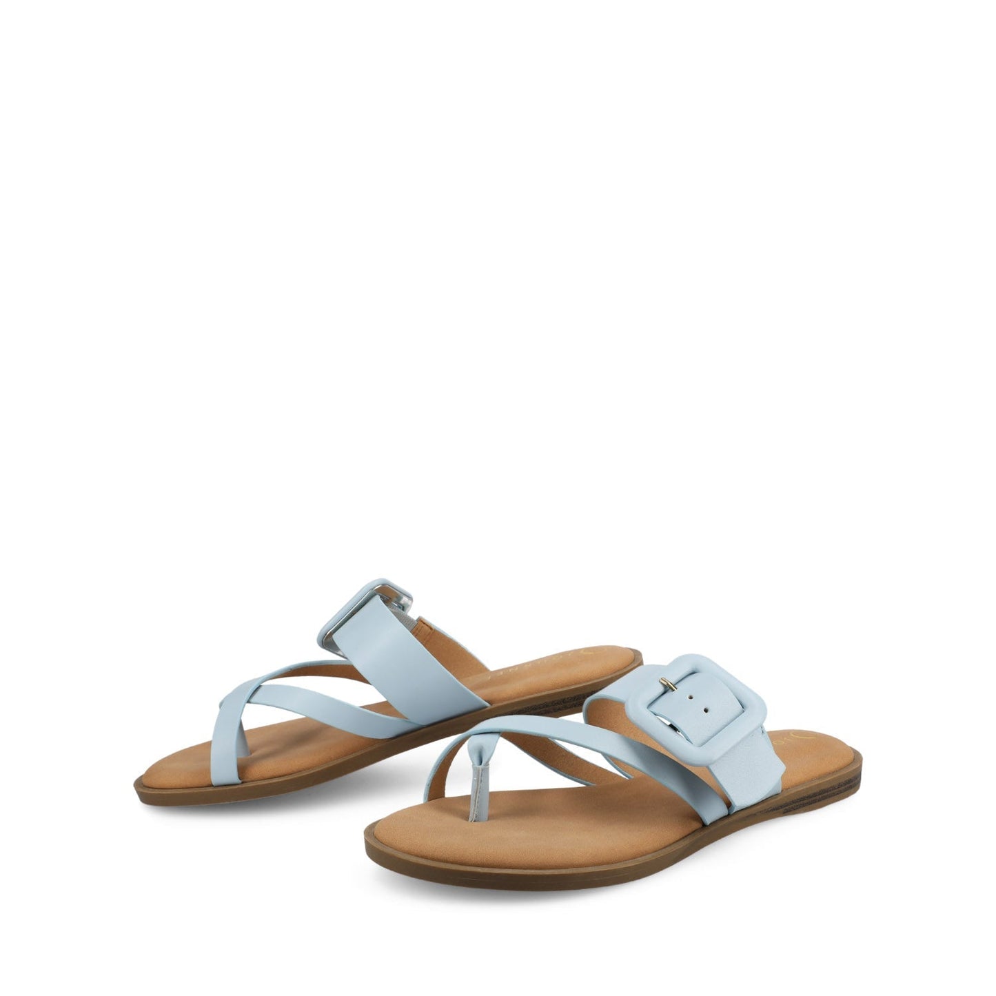 Journee LAYRA FLAT SANDALS - Light Blue