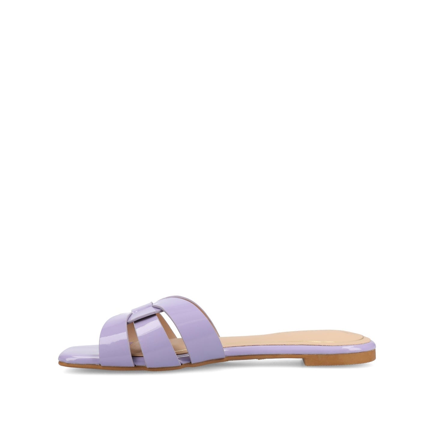 Journee ARRINA SLIDE SANDALS IN STATEMENT PATENT - Lilac Patent