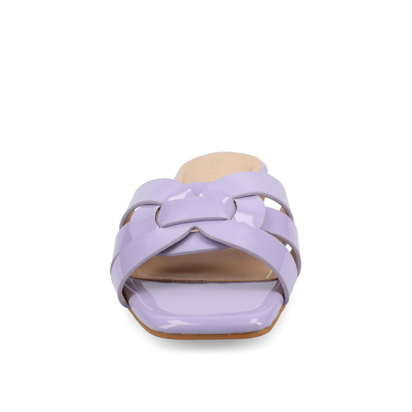 Journee ARRINA SLIDE SANDALS IN STATEMENT PATENT - Lilac Patent