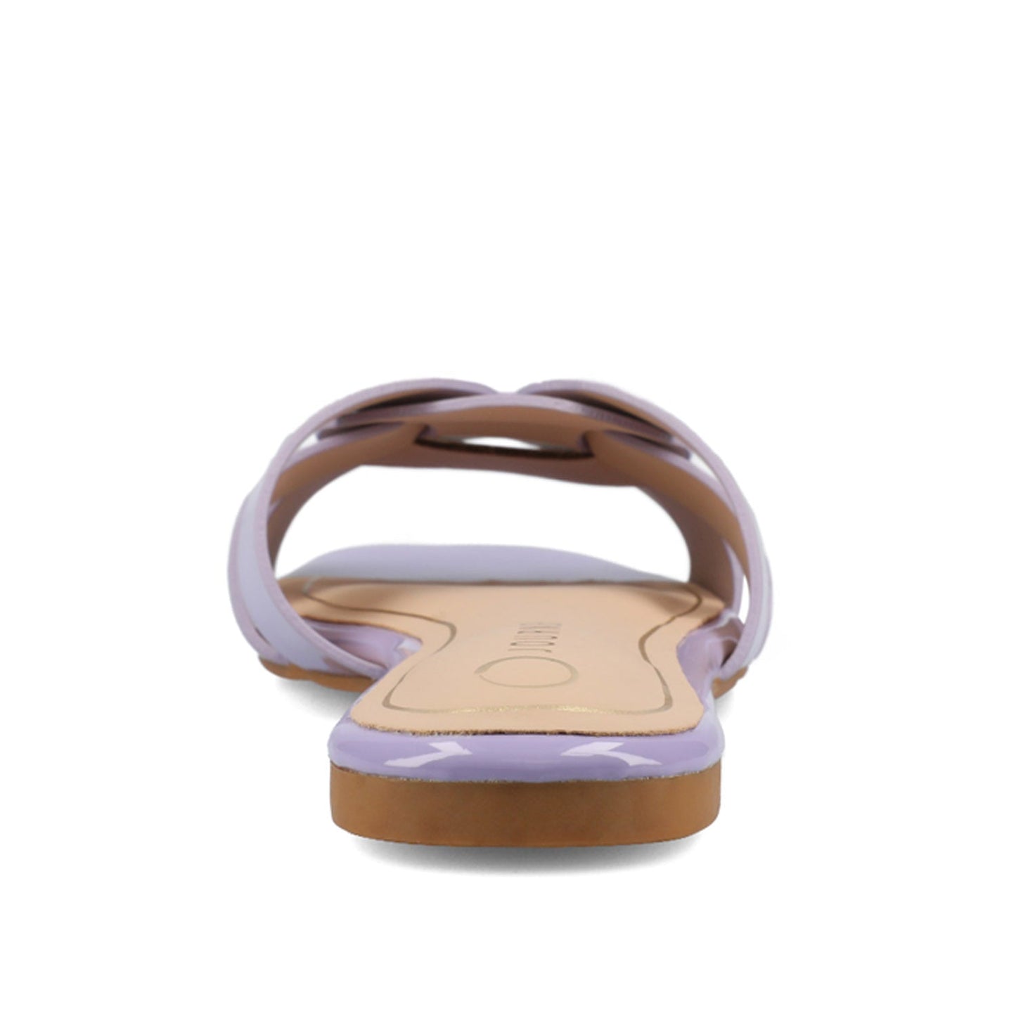 Journee ARRINA SLIDE SANDALS IN STATEMENT PATENT - Lilac Patent