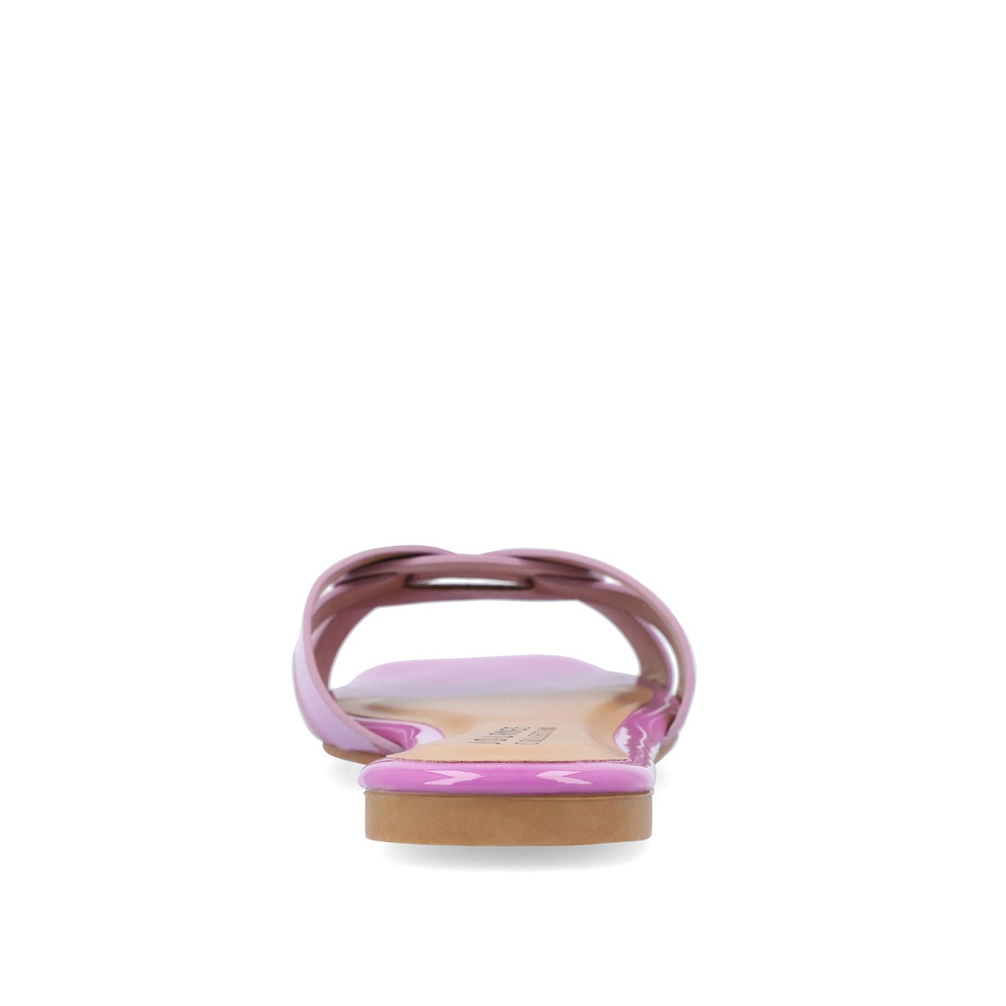 Journee ARRINA SLIDE SANDALS IN STATEMENT PATENT - Purple Patent