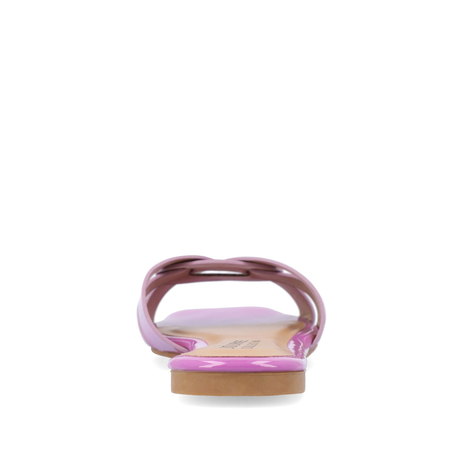 Journee ARRINA SLIDE SANDALS IN STATEMENT PATENT - Purple Patent