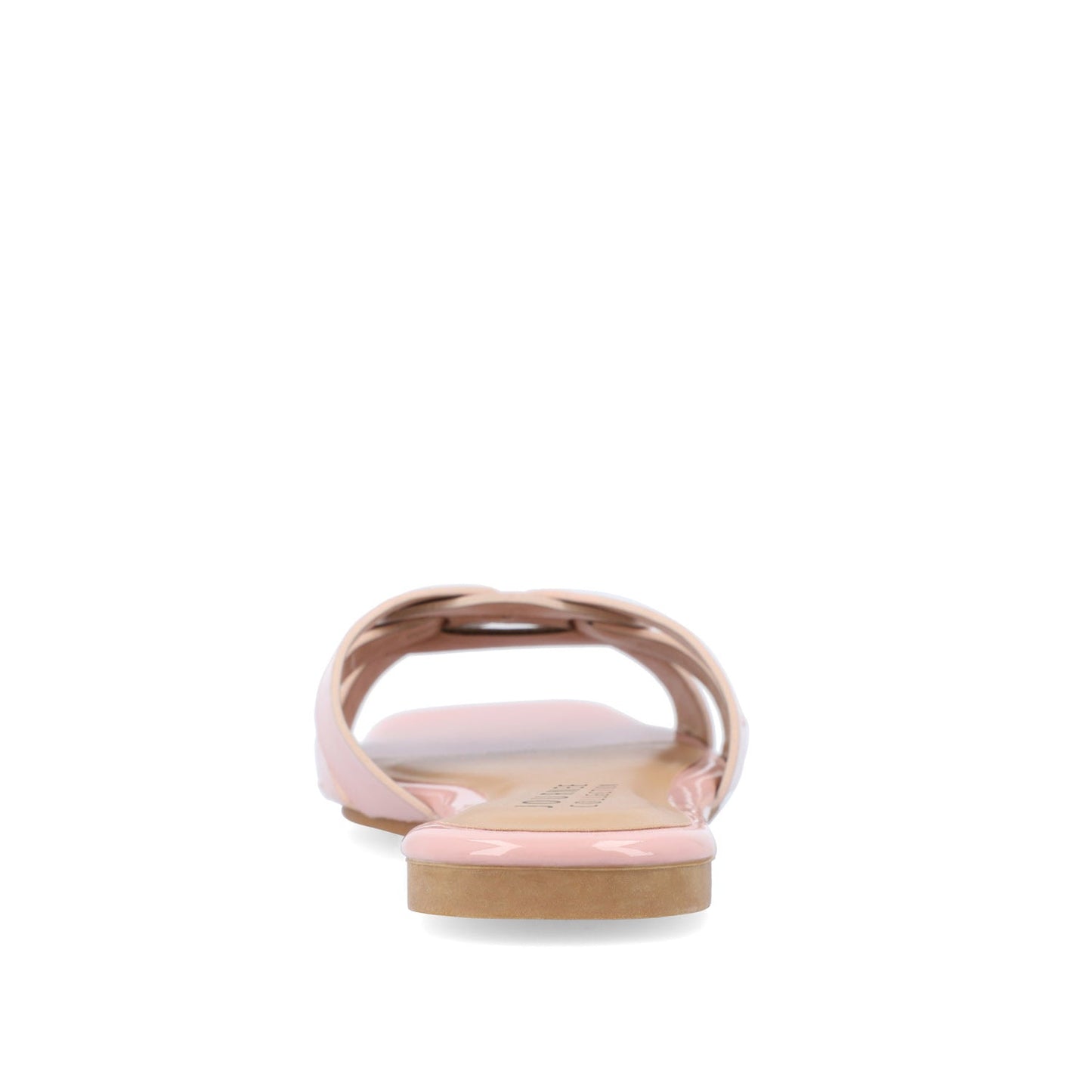 Journee ARRINA SLIDE SANDALS IN STATEMENT PATENT - Blush Patent